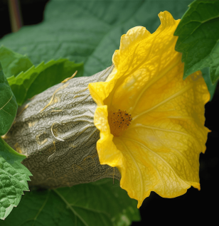 Benincasa hispida – Cooling herb in Interstellar Blends, supporting kidney health, digestion, and detoxification.