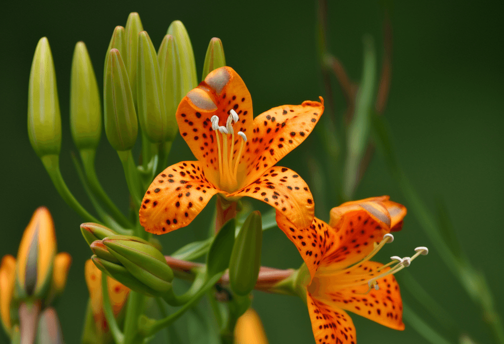 A bright image of Belamcanda chinensis, used in Interstellar Blends for its anti-inflammatory and respiratory benefits.