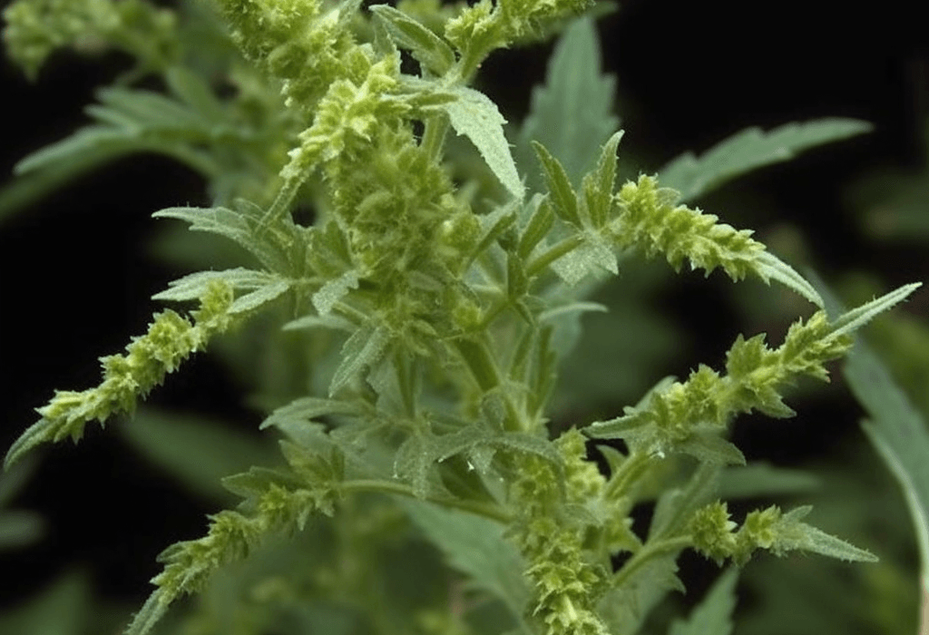 Chenopodium ambrosioides – A high-resolution capture of Chenopodium ambrosioides, a traditional herb in Interstellar Blends known for its antiparasitic properties.