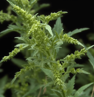 Chenopodium ambrosioides – A high-resolution capture of Chenopodium ambrosioides, a traditional herb in Interstellar Blends known for its antiparasitic properties.