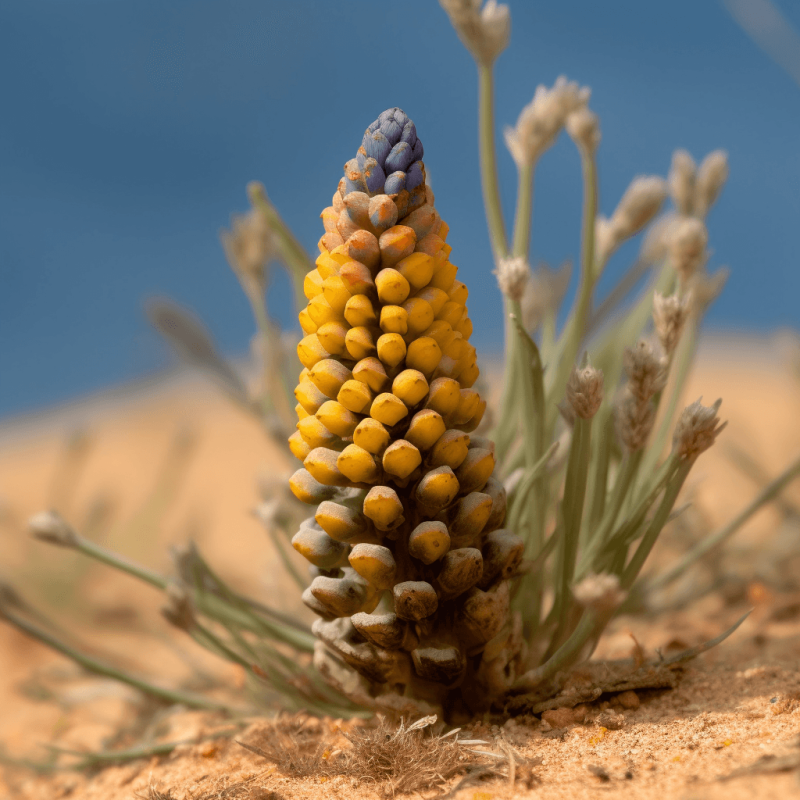 Cistanche Stem (Cistanche deserticola, Rou Cong Rong) – Powerful adaptogen in Interstellar Blends, supporting energy, libido, immune function, and anti-aging benefits.