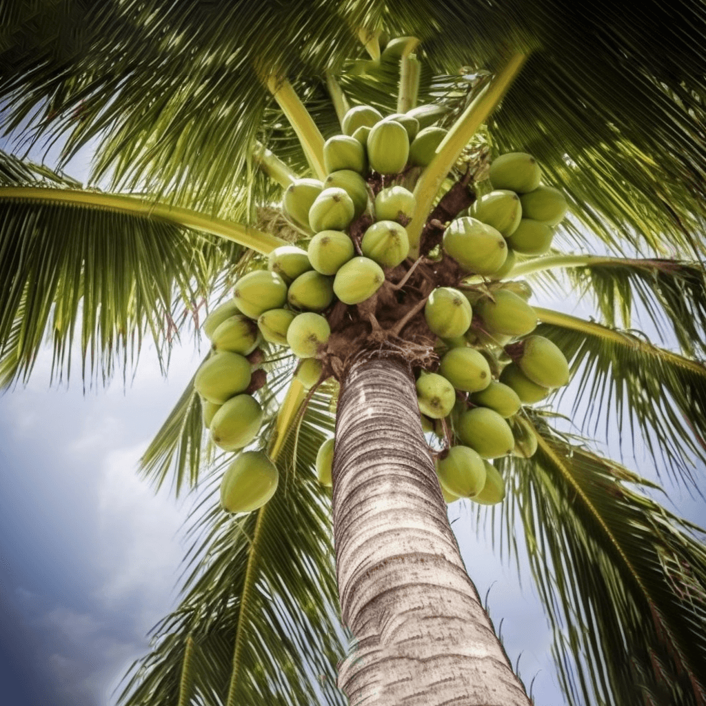Cocos nucifera – A striking capture of Cocos nucifera (Coconut), a superfood in Interstellar Blends for hydration and brain health.