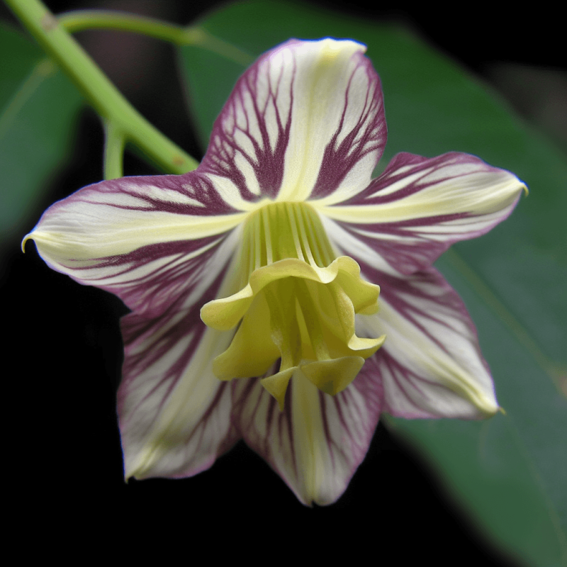 Codonopsis lanceolata (Bonnet Bellflower) root illustration, an adaptogenic herb featured in Interstellar Blends' herbal formulas, known for boosting energy, enhancing immune function, and supporting respiratory health