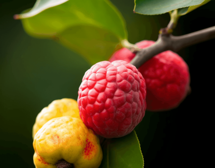 Cudrania tricuspidata – A vibrant image of Cudrania tricuspidata, a medicinal plant in Interstellar Blends for liver protection and blood sugar balance.