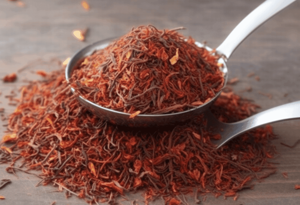 Fermented Rooibos tea leaf illustration, a caffeine-free herbal ingredient in Interstellar Blends' formulas, known for its rich antioxidant content, anti-inflammatory properties, and support for heart and skin health