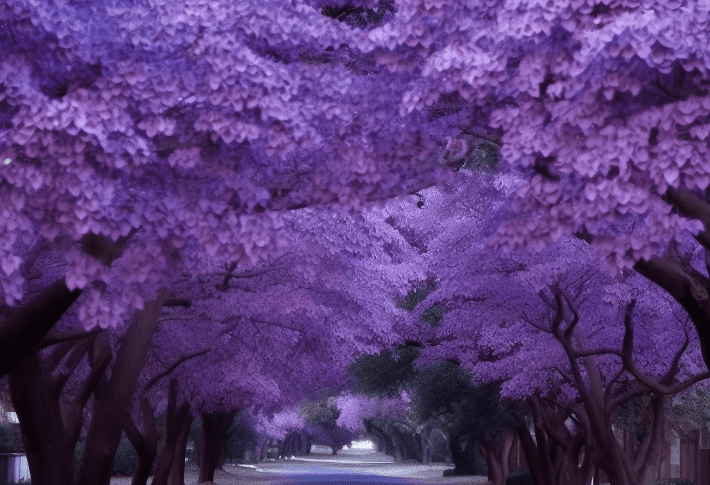 Jacaranda mimosaefolia – A close-up of Jacaranda mimosaefolia, a tree in Interstellar Blends used for skin and immune support.