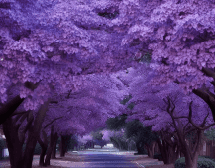 Jacaranda mimosaefolia – A close-up of Jacaranda mimosaefolia, a tree in Interstellar Blends used for skin and immune support.