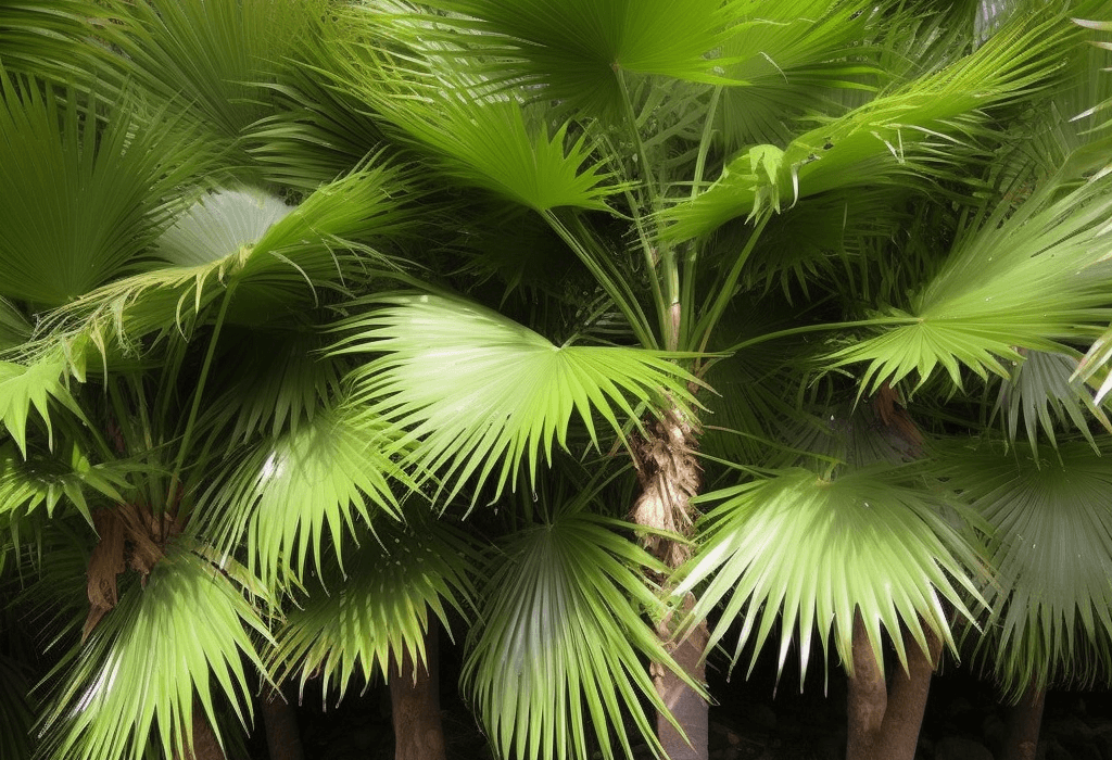 Livistona chinensis – A vivid image of Livistona chinensis, a plant in Interstellar Blends for its traditional medicinal properties.