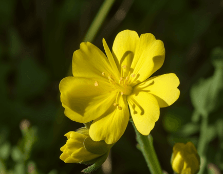 Oenothera biennis – A detailed image of Oenothera biennis (Evening Primrose), a plant in Interstellar Blends for skin and hormonal health.