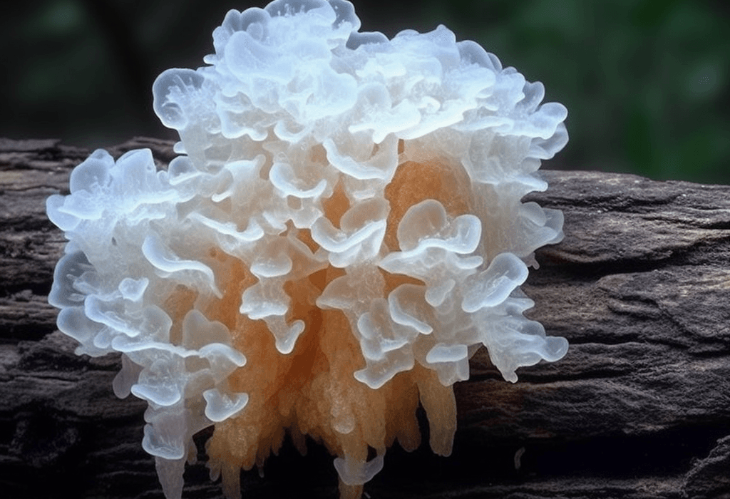 Tremella fuciformis (Snow Fungus, Silver Ear Mushroom) – Hydrating and immune-boosting mushroom in Interstellar Blends, supporting skin health, hydration, and antioxidant protection.