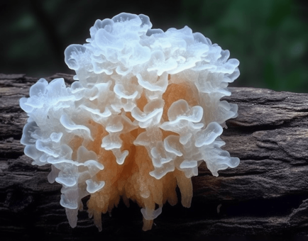 Tremella fuciformis (Snow Fungus, Silver Ear Mushroom) – Hydrating and immune-boosting mushroom in Interstellar Blends, supporting skin health, hydration, and antioxidant protection.
