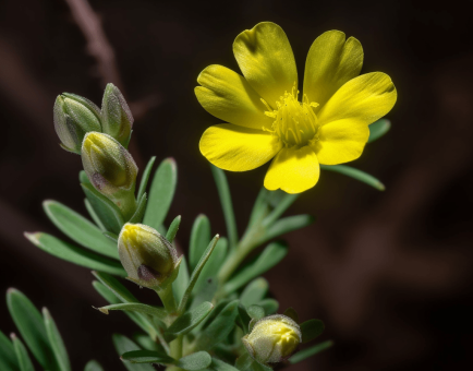 Tribulus terrestris – A striking capture of Tribulus terrestris, an herb in Interstellar Blends for hormonal balance and stamina.