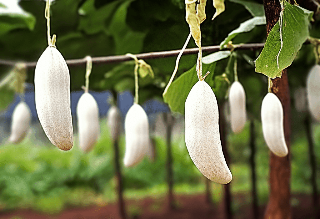 Trichosanthes cucumerina, also known as snake gourd, a medicinal vine with long, slender fruit and deeply lobed leaves, used in traditional herbal blends for its potential health benefits. - Interstellar Blends