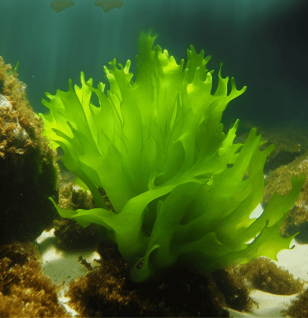 Ulva Lactuca (Sea Lettuce) – A vibrant green seaweed packed with essential nutrients, antioxidants, and detoxifying properties. Featured in Interstellar Blends for its powerful health benefits and ocean-derived vitality.