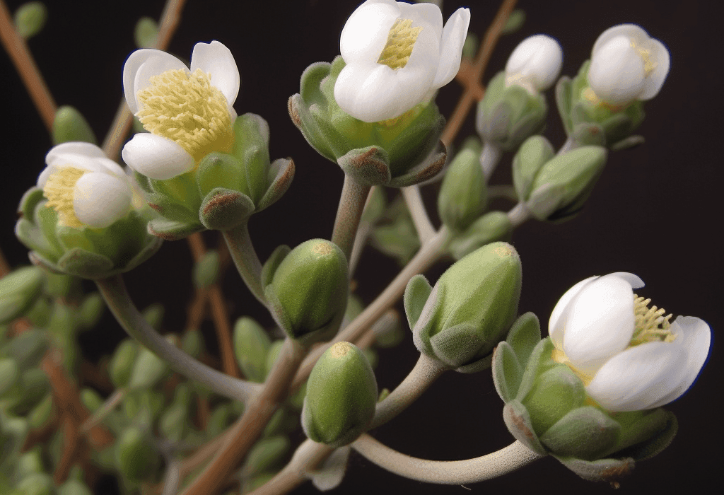 Zygophyllum Album plant – a resilient desert herb known for its potent adaptogenic and antioxidant properties. Used in high-performance herbal blends, this botanical thrives in harsh environments, symbolizing endurance and vitality. Featured on Interstellar Blends for its powerful health benefits.