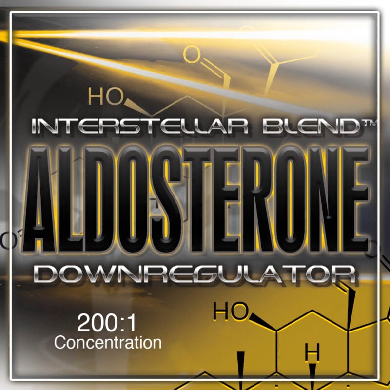ALDOSTERONE DOWNREGULATOR is a herbal blend by Interstellar Blends designed through intensive research to support hypertension management, kidney health, and metabolic balance. It features ingredients like Achillea millefolium, known for its hypotensive effects, and Astragalus membranaceus, which may improve diabetic nephropathy. This formulation aims to modulate aldosterone levels, promoting cardiovascular and renal well-being.
