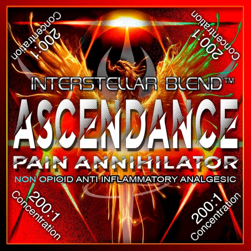 ASCENDANCE is a herbal-based non-opioid analgesic crafted to combat pain and inflammation naturally. Featuring a wide array of potent botanicals like devil's claw (Harpagophytum procumbens) and Acorus calamus, this blend targets inflammatory pathways to provide relief without the risks of opioids. Experience effective, science-backed pain management through the power of nature.