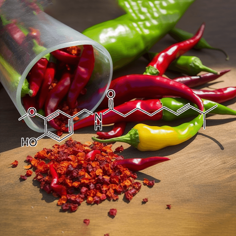 Capsaicin (Chili Pepper Extract) – Metabolism-boosting compound in Interstellar Blends, aiding fat oxidation and pain relief.