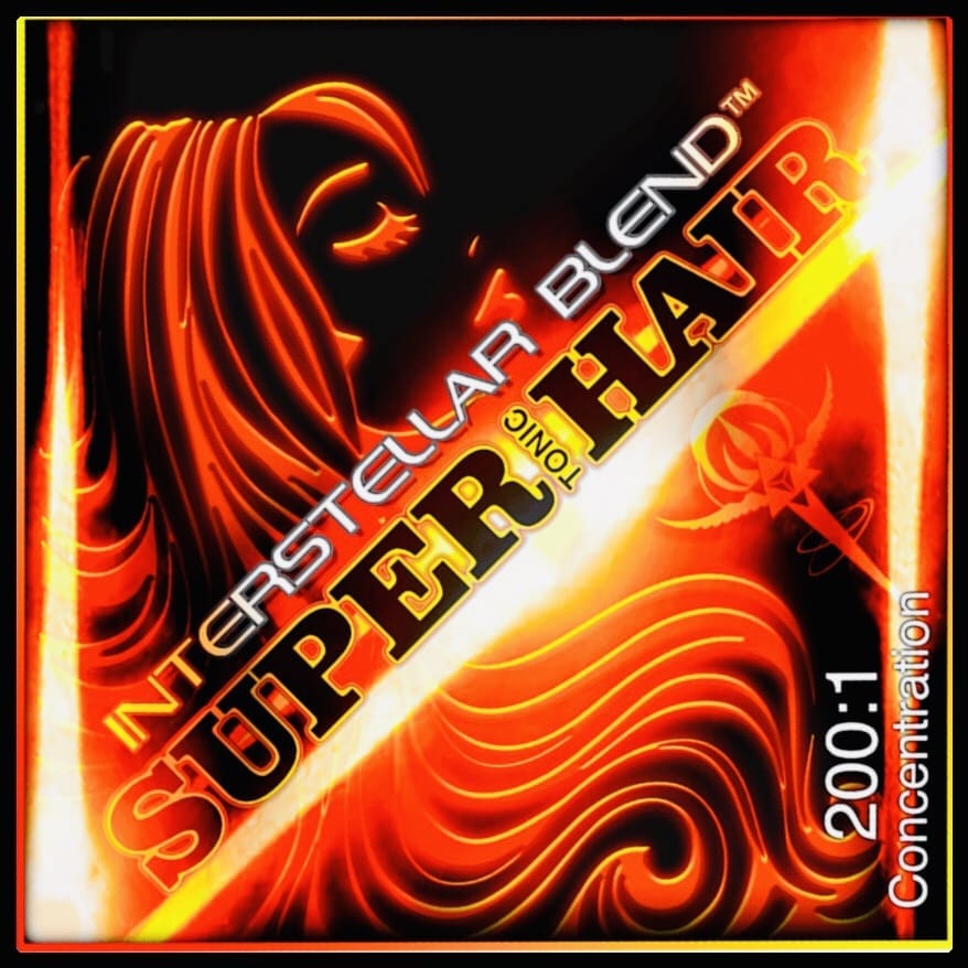 super-tonic-hair-interstellar-blends | INTERSTELLAR BLENDS SUPER TONIC HAIR is a premium herbal blend designed to enhance hair and scalp health with a potent 200:1 concentration of natural ingredients celebrated in traditional medicine. Its powerful formula includes Eclipta prostrata (Bhringraj), revered in Ayurveda as the "King of Hair" for promoting growth, preventing hair fall, and addressing premature graying, Polygonum multiflorum (Fo-Ti) to restore natural hair color and stimulate growth, and Andrographis paniculata for anti-inflammatory benefits and supporting a healthy scalp. Crafted to inhibit graying, repair pigmentation, strengthen roots, and encourage vibrant growth, Super Tonic Hair is a scientifically-backed, all-natural solution for revitalizing your hair.