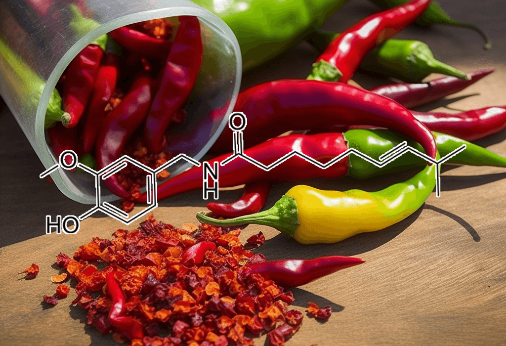 Capsaicin (Chili Pepper Extract) – Metabolism-boosting compound in Interstellar Blends, aiding fat oxidation and pain relief.