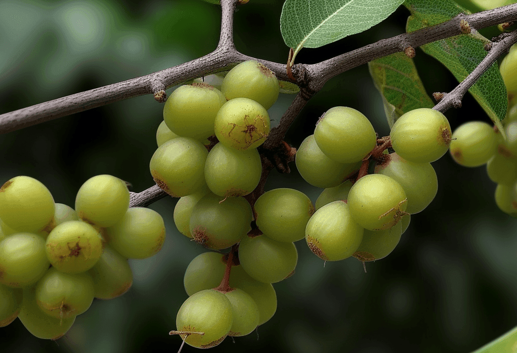 Emblica officinalis – A high-resolution capture of Emblica officinalis (Amla), a superfruit in Interstellar Blends for immunity and skin health.