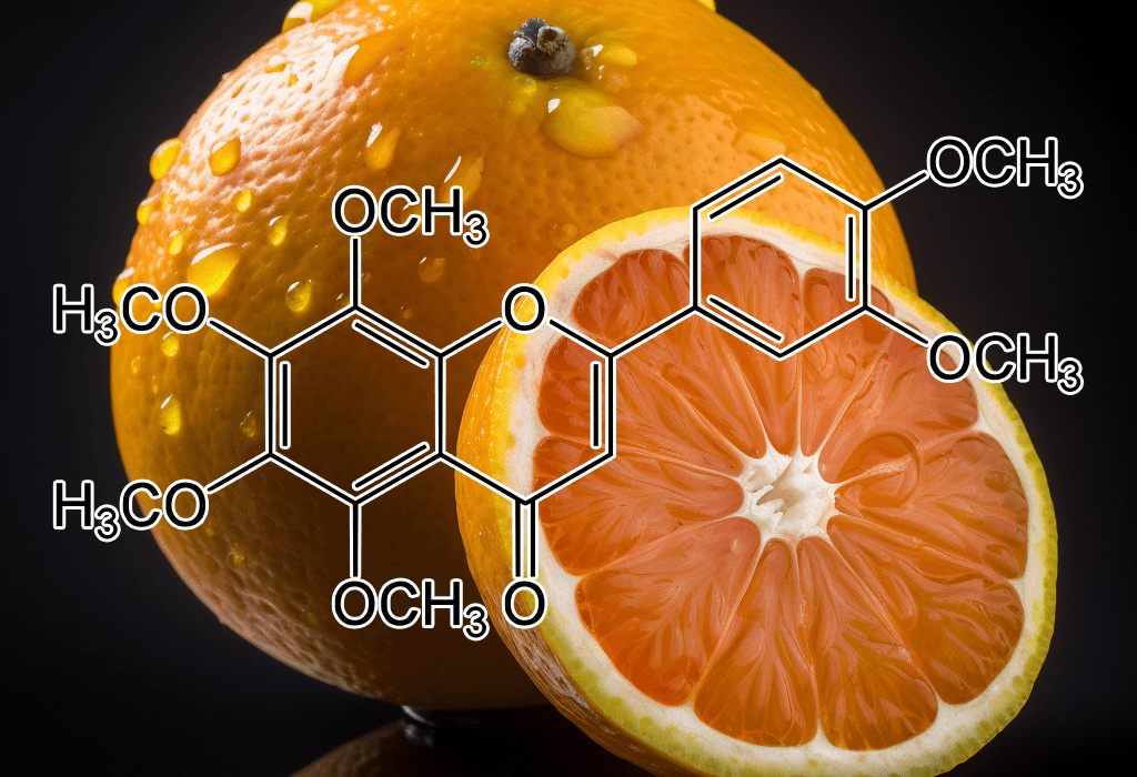 Nobiletin (Citrus nobilis Lour) – Citrus flavonoid in Interstellar Blends, supporting brain function, metabolism, and cellular protection.
