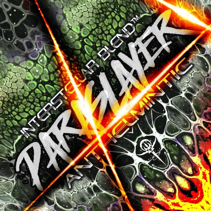 PARASLAYER is a concentrated 200:1 herbal blend featuring potent anthelmintic and anti-parasitic properties. Key ingredients include Acacia catechu, Artemisia maritima, and Carica papaya, known for their efficacy against parasitic infections. This advanced formulation not only eliminates harmful parasites but also restores intestinal balance, enhances digestion, and fortifies overall gut health for optimal well-being.