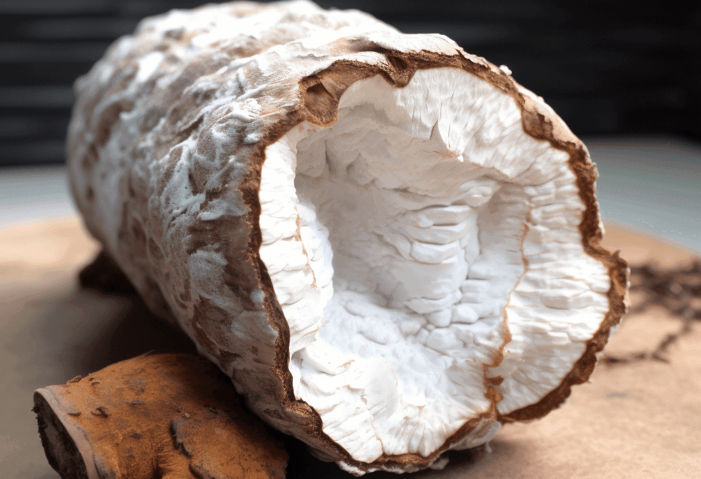 Poria cocos – A detailed image of Poria cocos, a medicinal fungus in Interstellar Blends for immune modulation and gut health.
